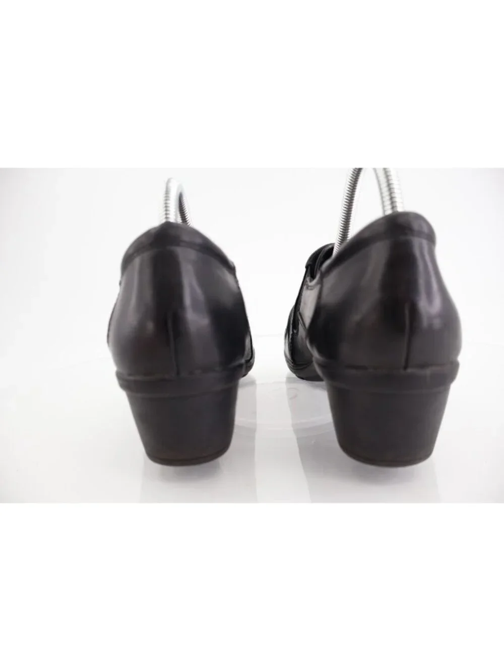 Earth Origins Roxanne Women's Size 10 Black Leather Slip on Pumps Clogs Bootie